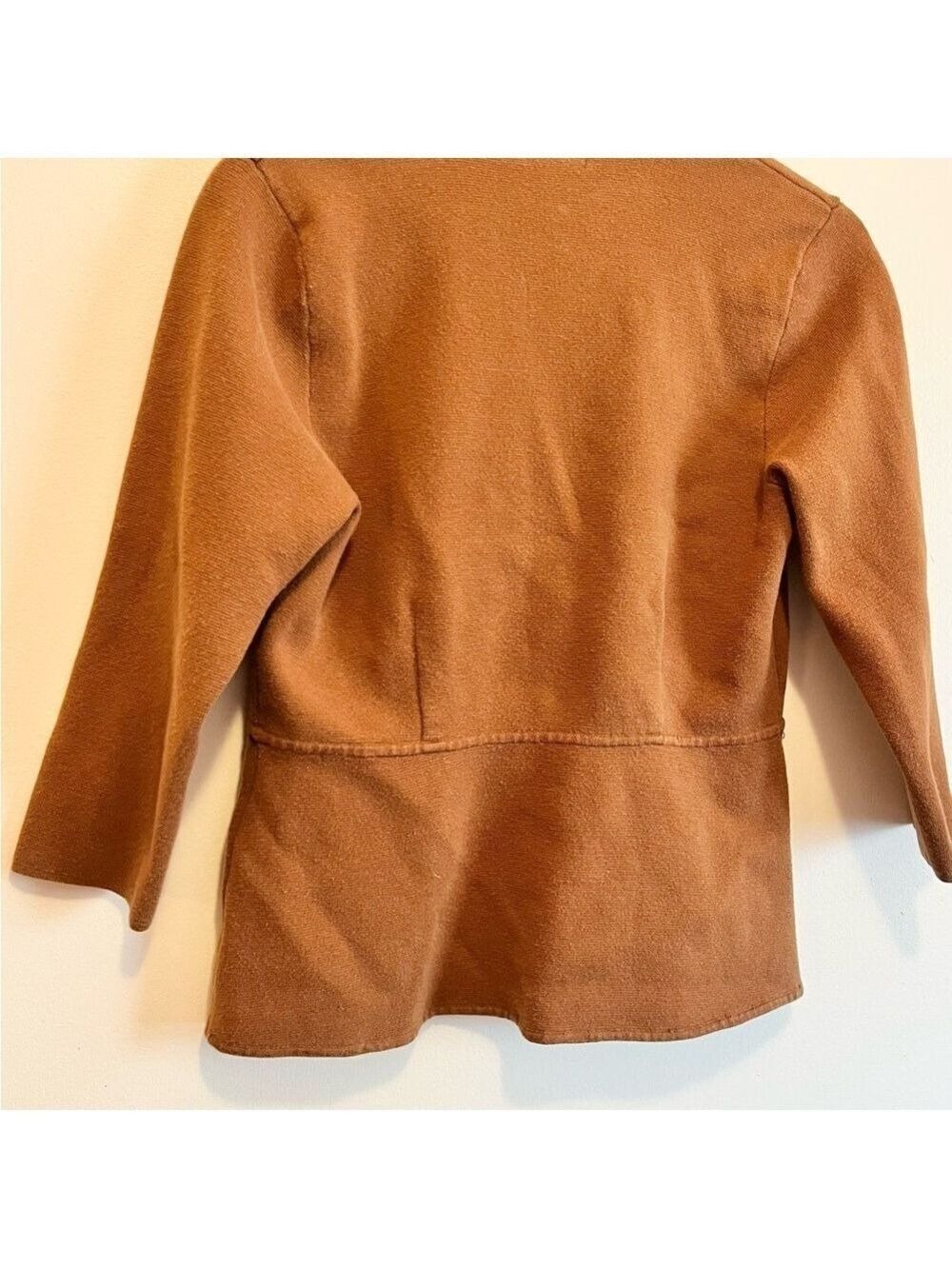 Alfani Brown Women's Sweater Blazer academic collegiate schoolboy retro - Picture 7 of 7